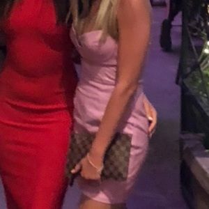 Superdown faux leather dress - small